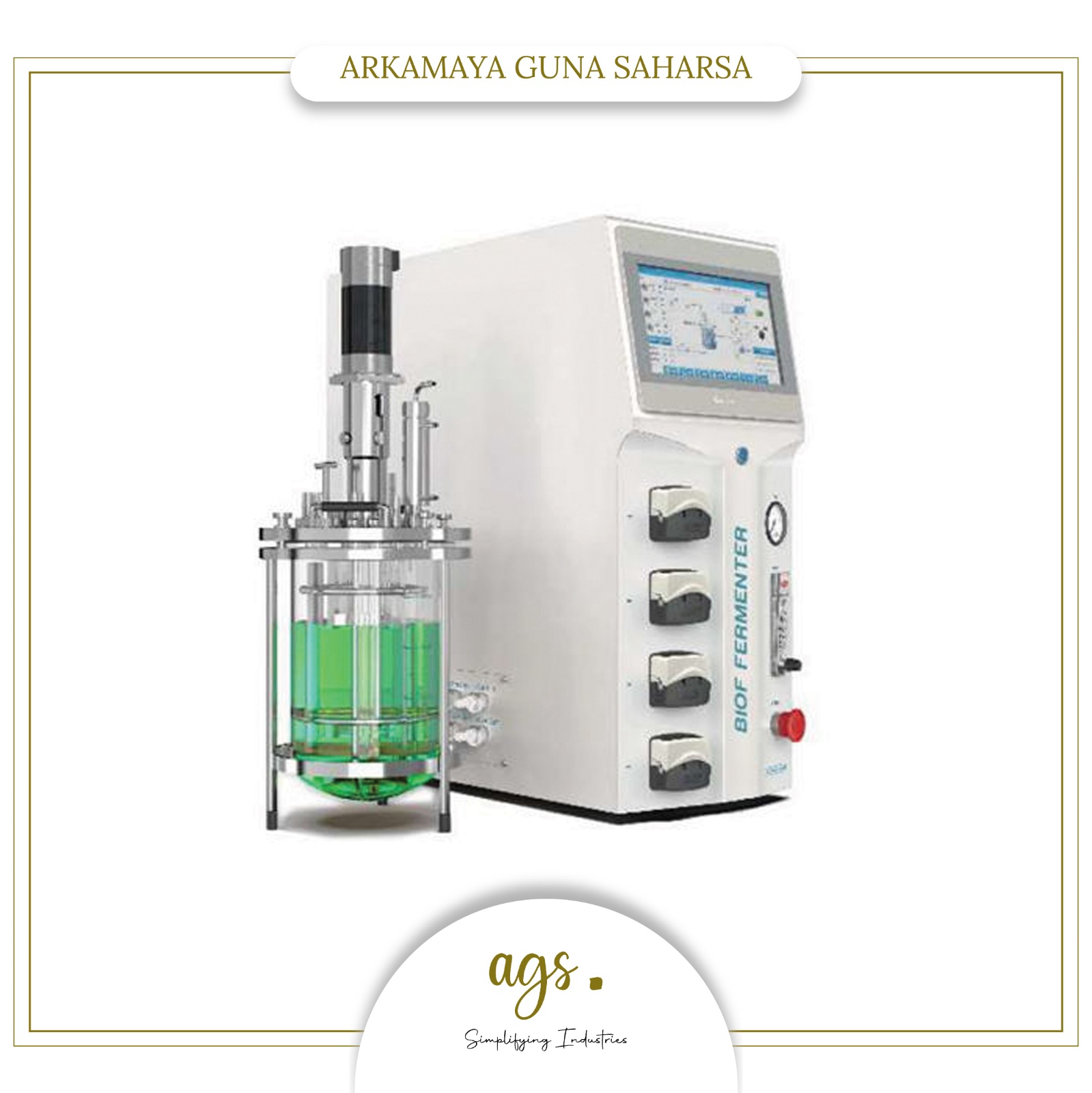 Glass Fermentor 2.5L