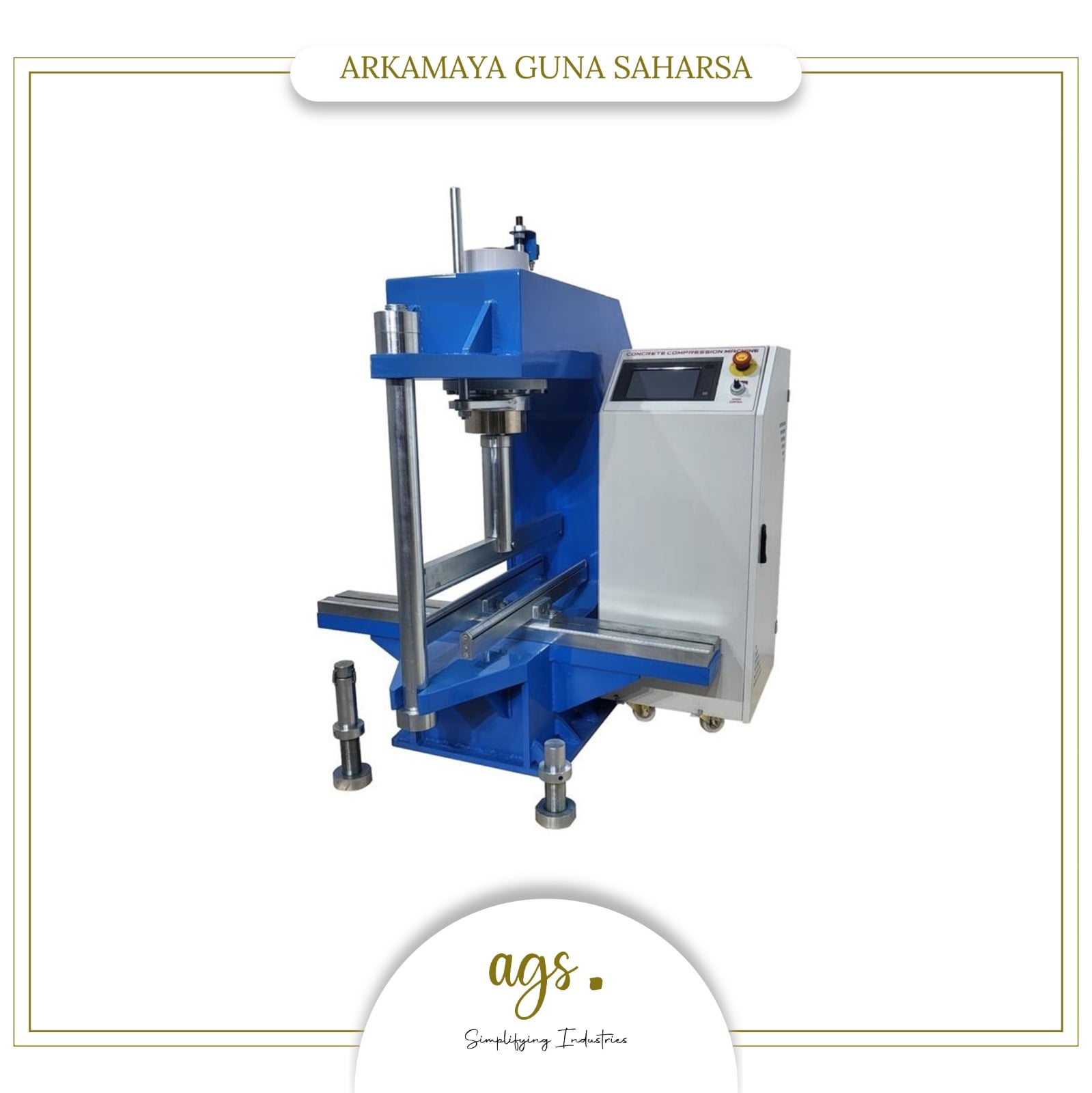 FLEXURAL TESTING MACHINE 150 KN, C TYPE OPEN SIDED FRAME