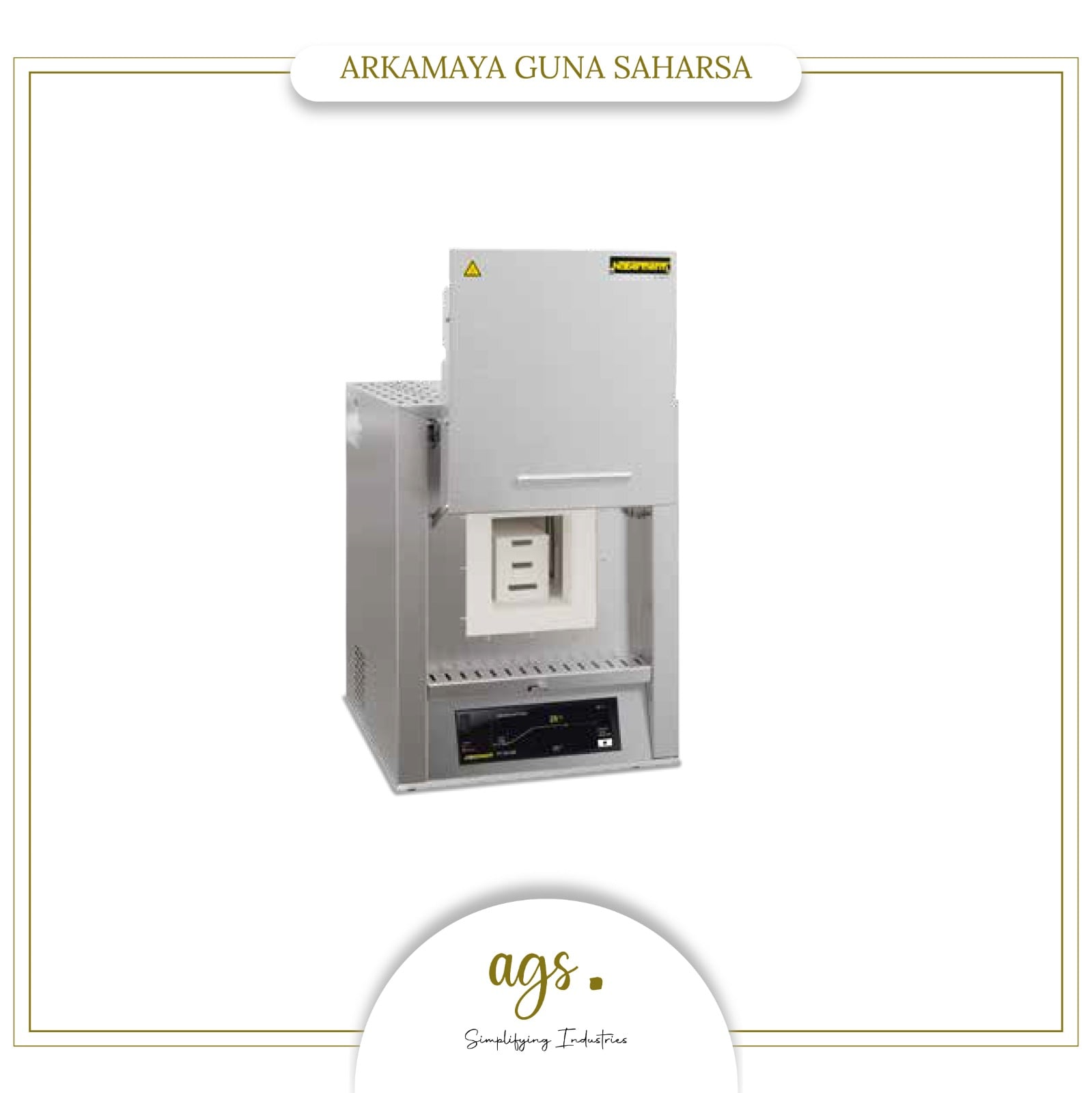High-Temperature Furnace with Protective Gas Connection and Overtemperature Limit Controller