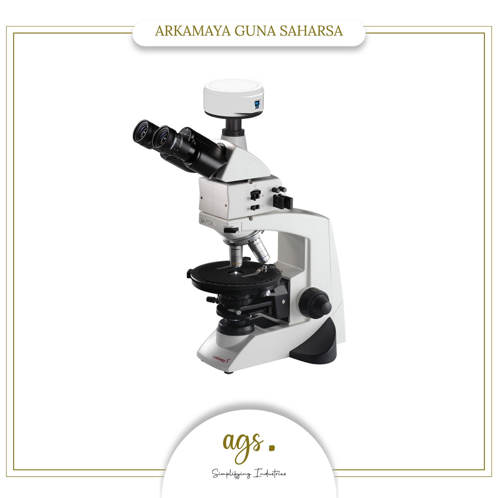 Polarizing Microscope with Camera