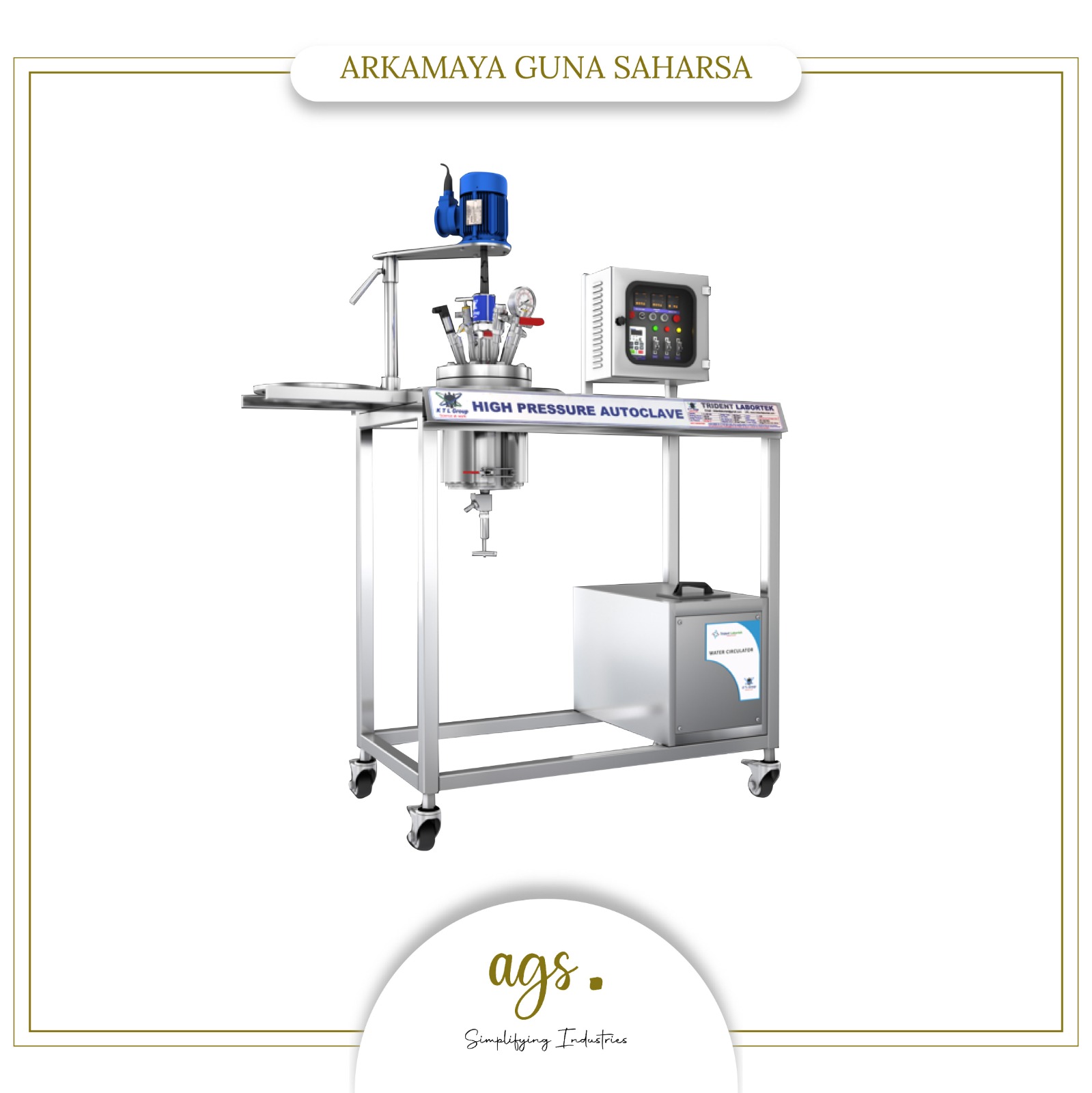 High Pressure Autoclave with Touchscreen Panel