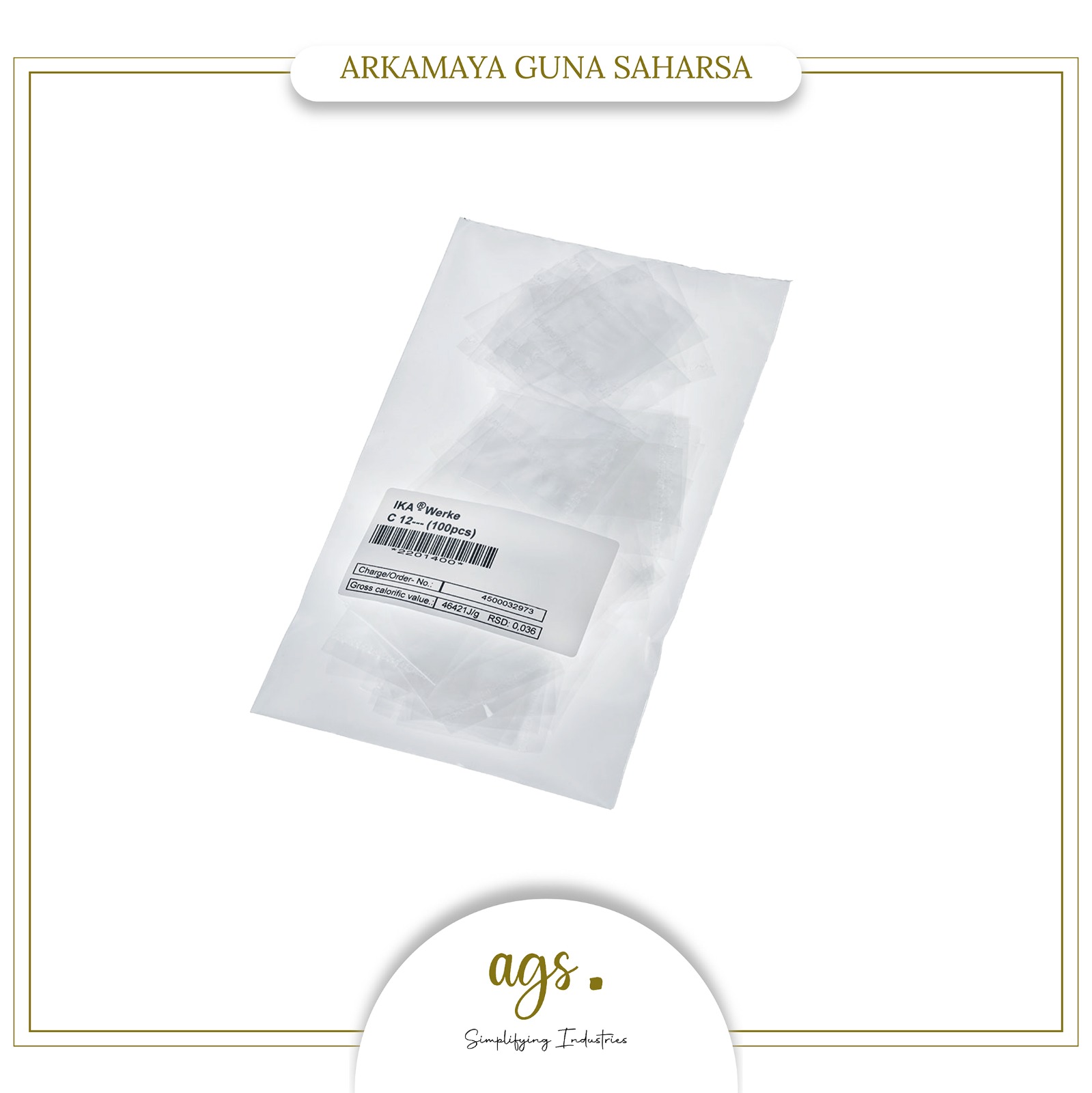 C 12 Combustion bags 40 x 35 mm